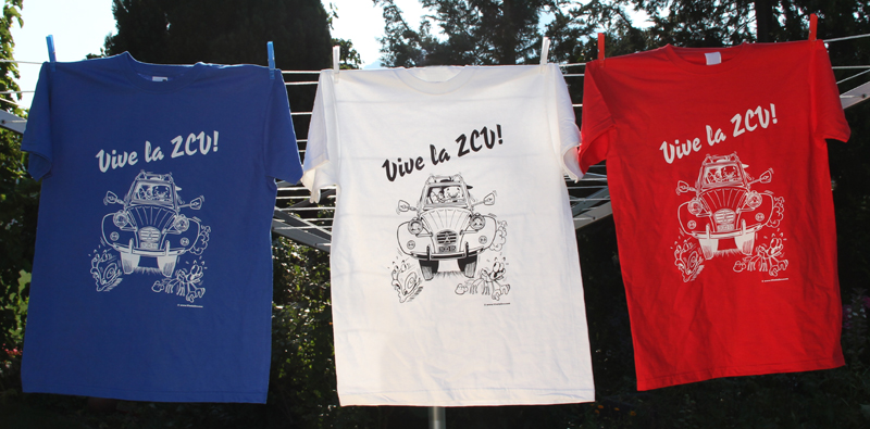 "VIVE LA 2CV!" T-shirts 